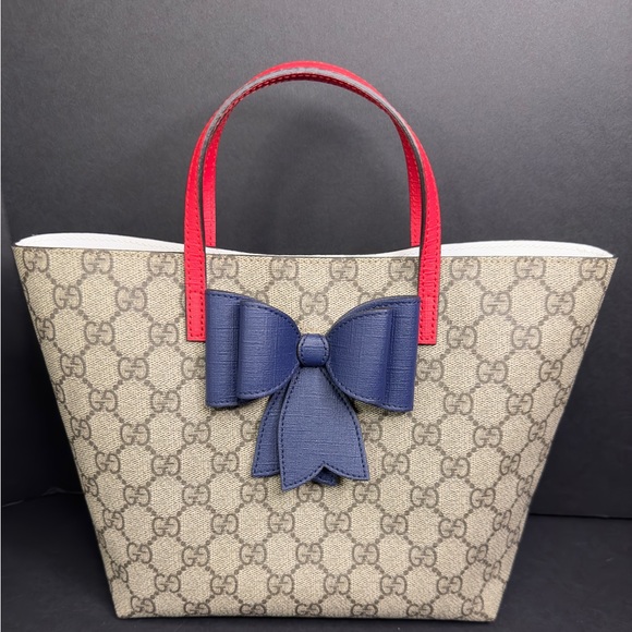 Gucci Other - CHILDREN GG Supreme canvas,/8"W × 7.5"H x 4"D/Nylon lining/Made in Italy